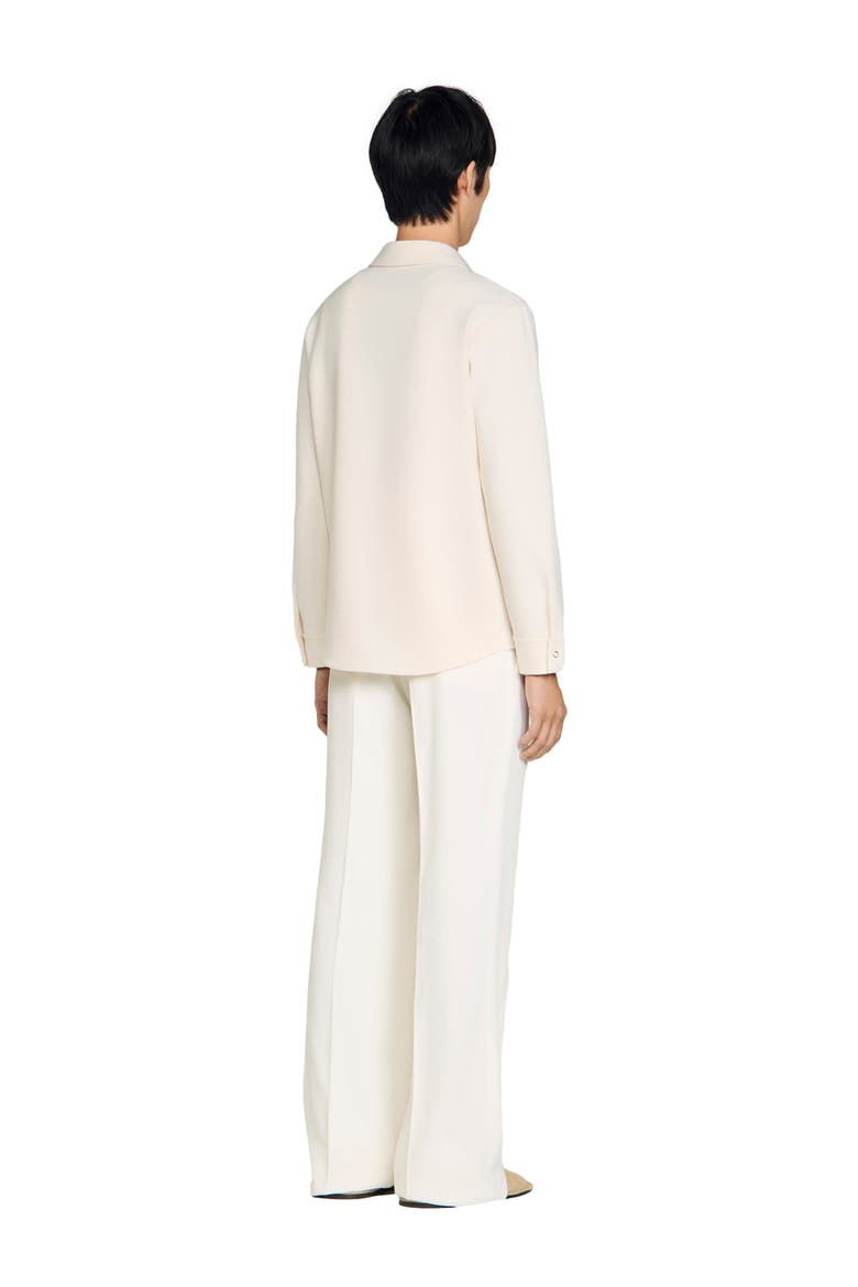 Long-sleeved jersey shirt, Alternate, color, Ecru