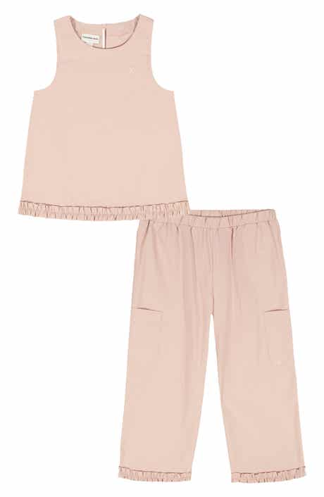 Calvin Klein Kids' Ruffle Trim Tank & Pants Set