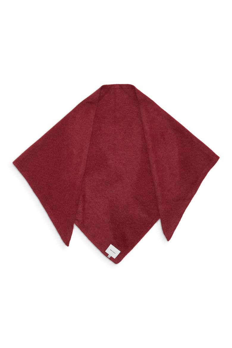 Emma Baby Alpaca Blend Triangle Scarf, Alternate, color, CHIANTI