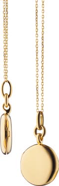 Monica Rich Kosann Nan Slim Round Locket Necklace