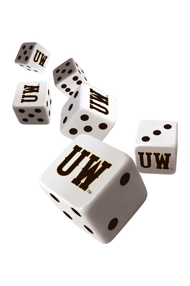 Wyoming Cowboys Dice Set, Alternate, color, Multicolor