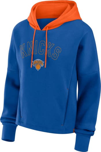 売れ筋商品|||ファナティクス カットソー トップス レディース Women's Deep  New York Knicks Post Up Boxy Pullover Hoodie Deep  FANATICS Women's Fanatics Deep Royal New York Knicks Post Up