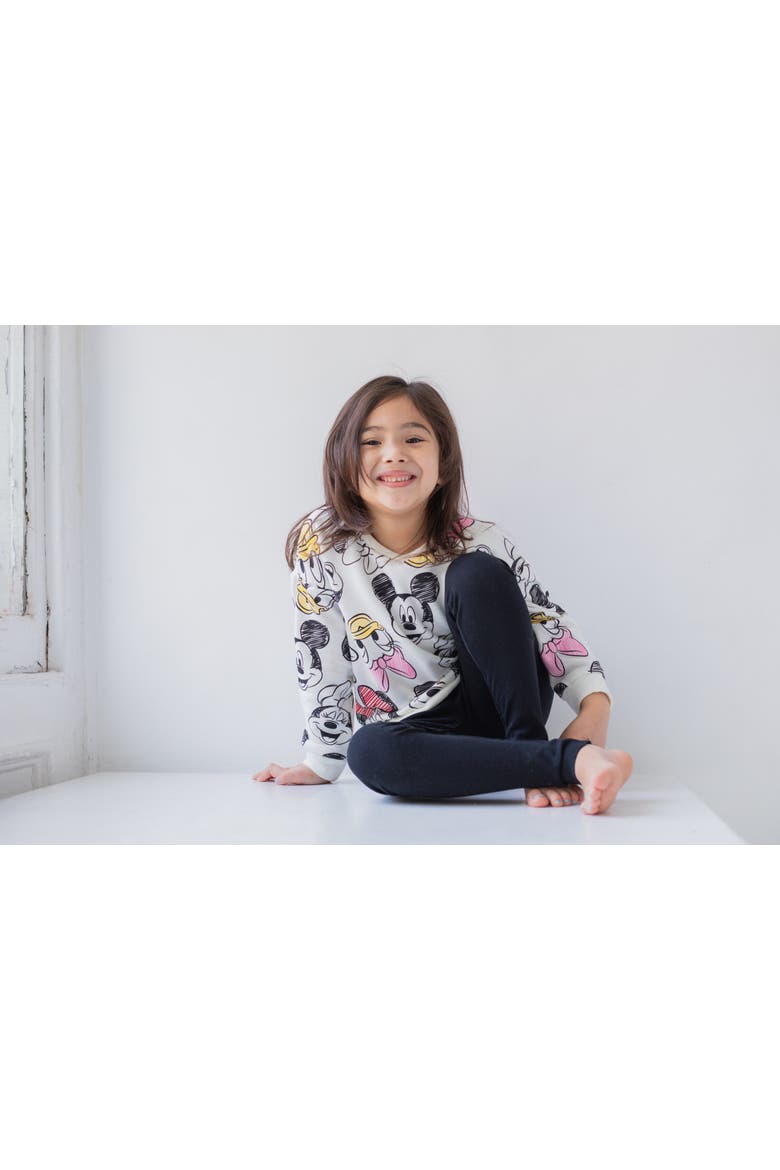 Sweatshirt & Leggings Set, Alternate, color, Mickey Friends Black