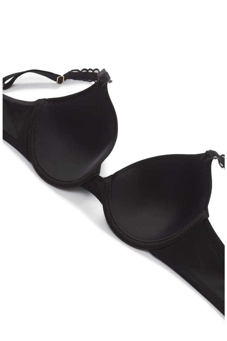 Pure Luxe Underwire T-Shirt Bra, Alternate, color, BLACK