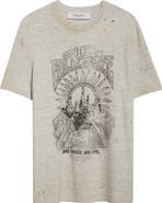 Golden Goose Journey Regular Fit Distressed Graphic T-Shirt
