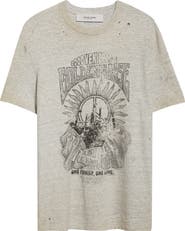 Golden Goose Journey Regular Fit Distressed Graphic T-Shirt