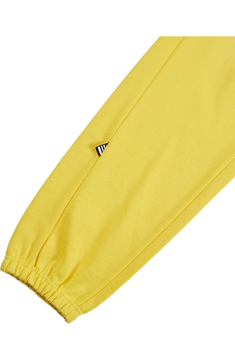 PAPER PLANES Arched Logo Cotton French Terry Sweatpants, Alternate, color, Yellow