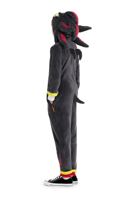 Opposuits Kids' Shadow Hooded Bodysuit In Black