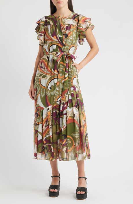 CIEBON Nythia Tie Belt Shirtdress