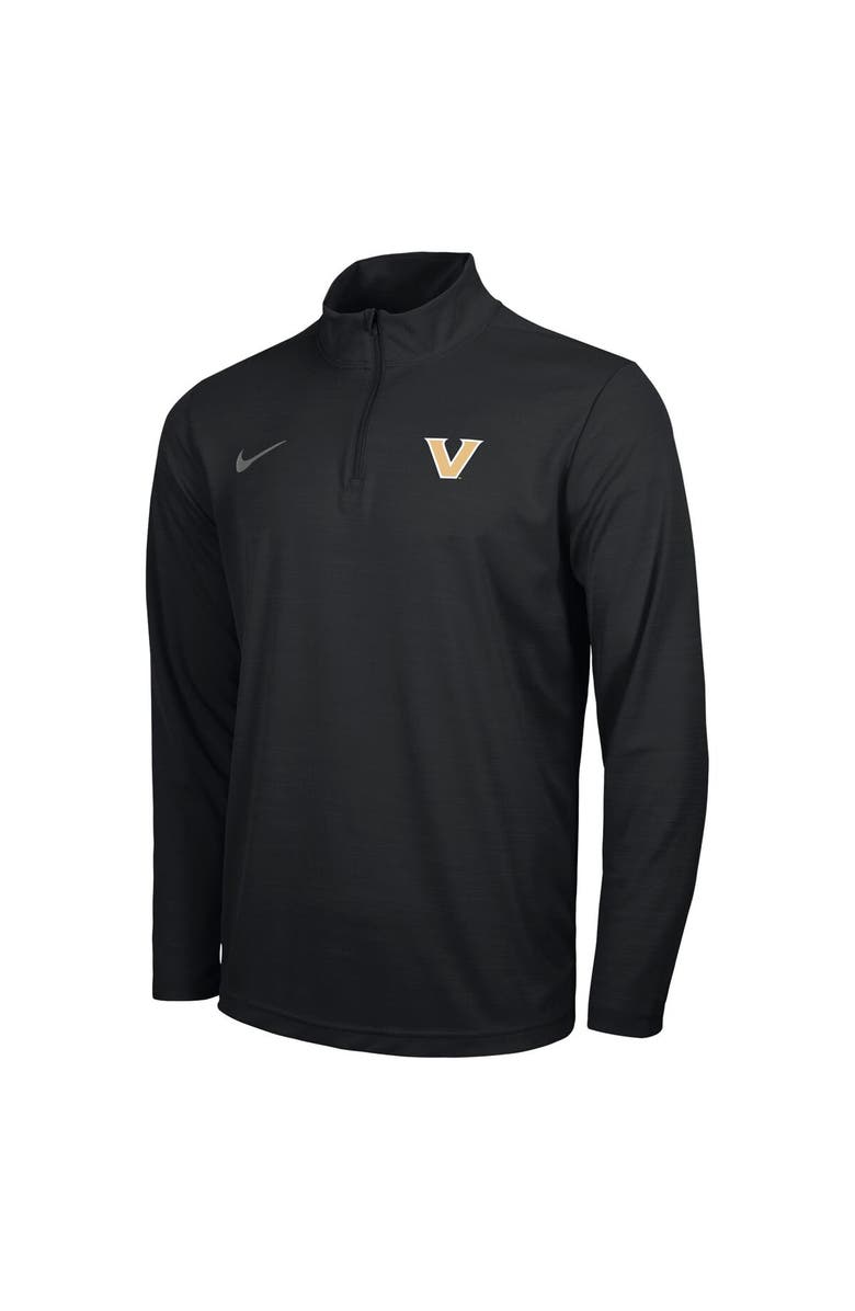 Nike Men's Nike Black Vanderbilt Commodores Intensity Performance Quarter-Zip Pullover, Alternate, color, 