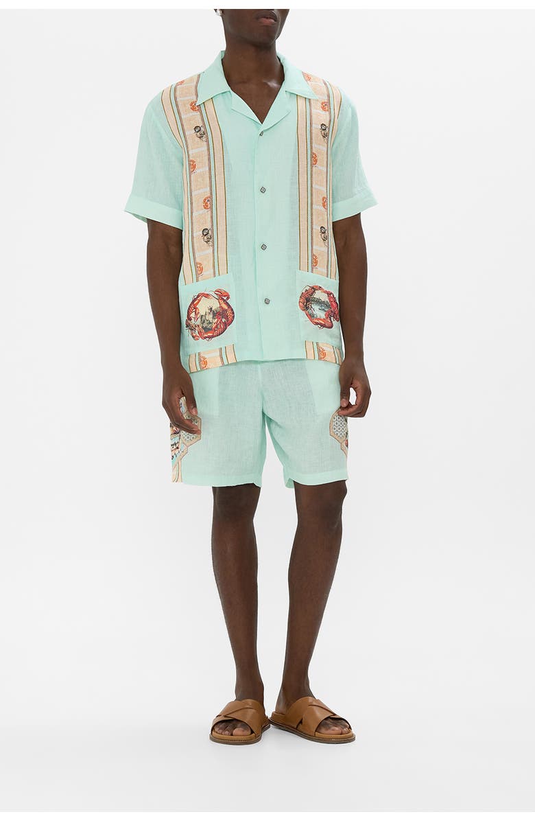 Camilla Short Sleeve Cabana Shirt With Love From Türkiye, Alternate, color, With Love From Türkiye