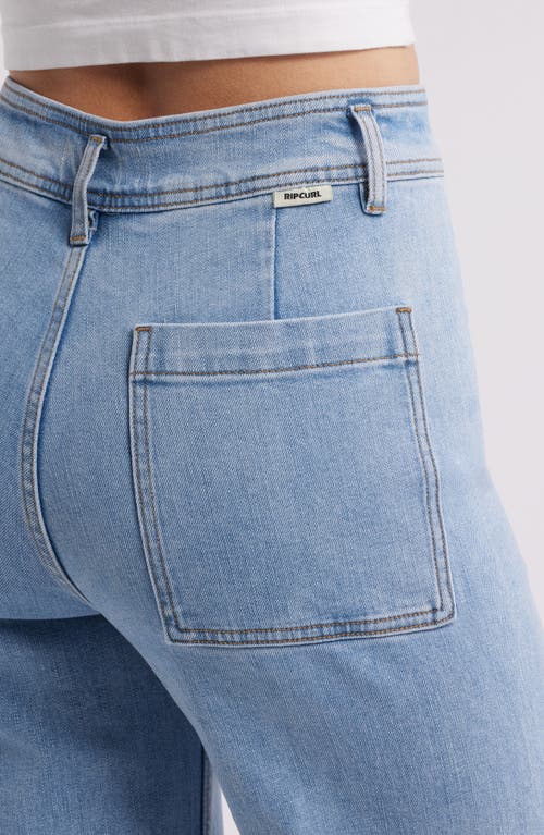 Rip Curl Holiday High Waist Wide Leg Jeans In Blue
