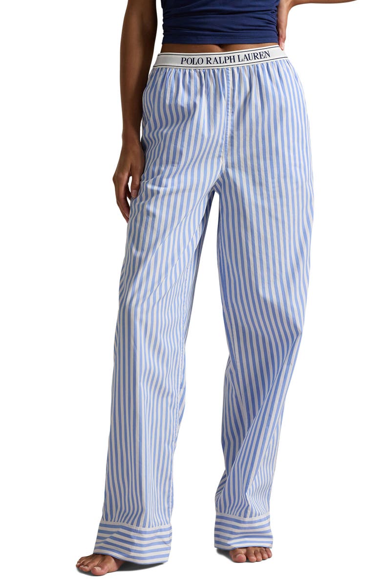 Polo Ralph Lauren Stripe Cotton Pajama Pants, Main, color, 