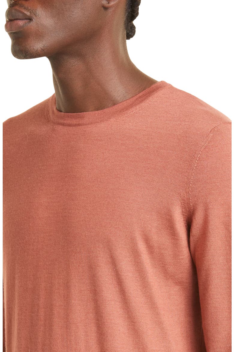 Casheta Light Stretch Cotton Sweater, Alternate, color, REDWOOD