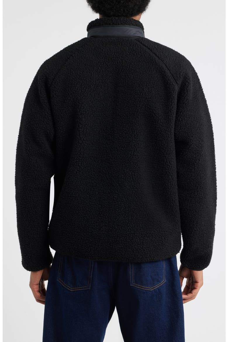 Prentis Fleece Zip Jacket, Alternate, color, BLACK