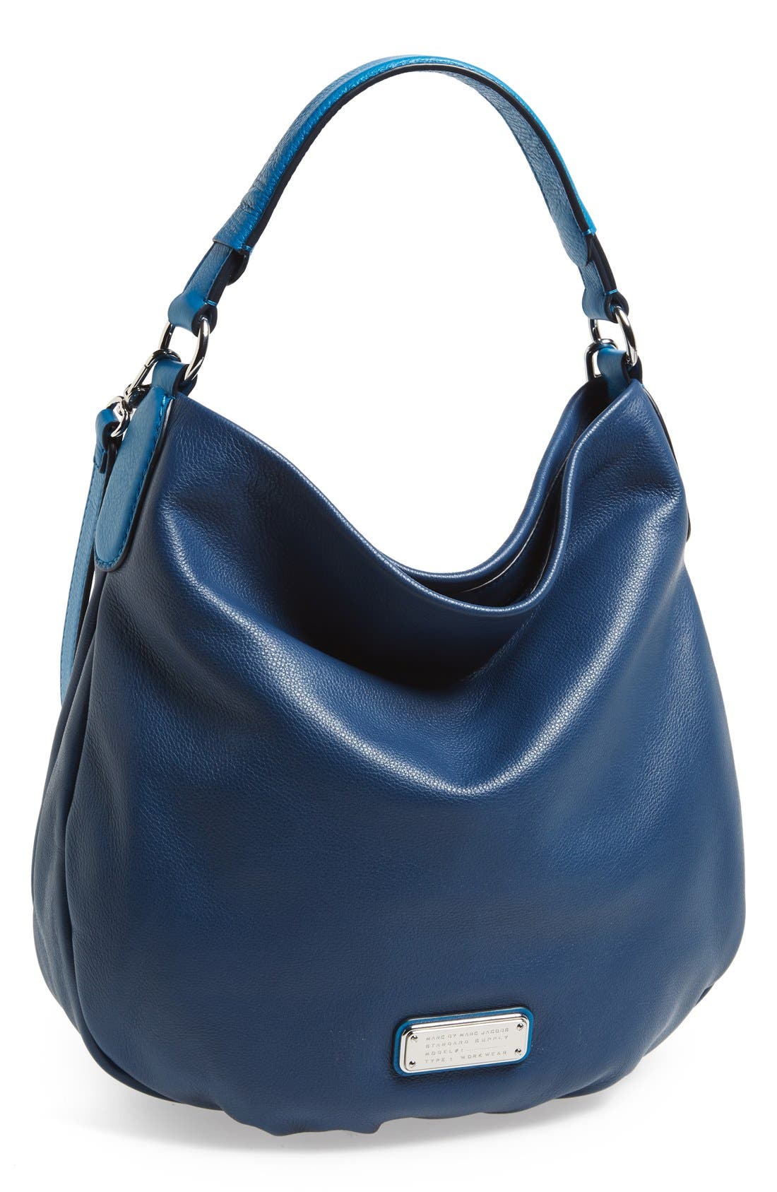 MARC BY MARC JACOBS 'New Q Hillier' Hobo, Main, color, DEEP BLUE MULTI