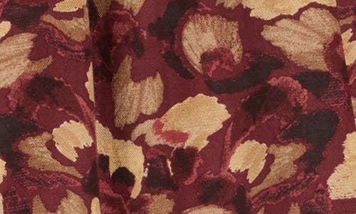 Democracy Skyrise Print Crop Wide Leg Pants In Brown