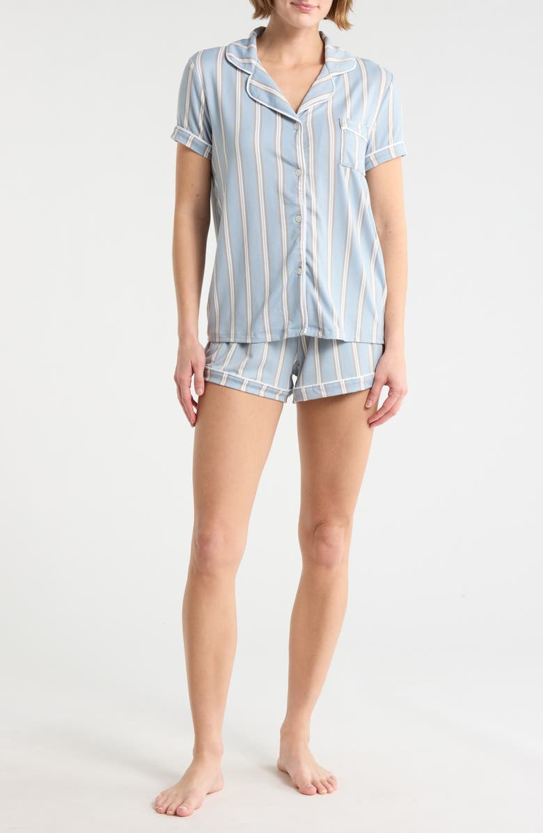 Tart Manma 3-Piece Jersey Pajamas, Alternate, color, Morning Stripe Blue