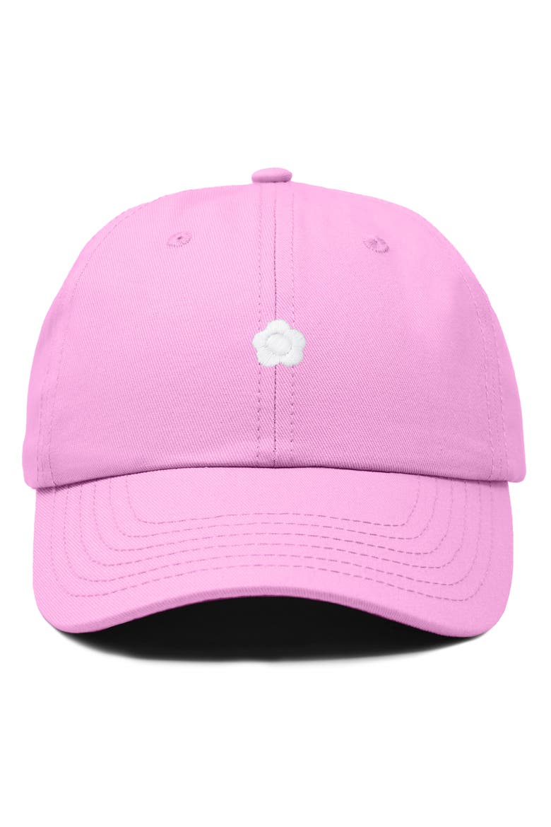 Lil Flower Dad Cap, Main, color, Light Pink