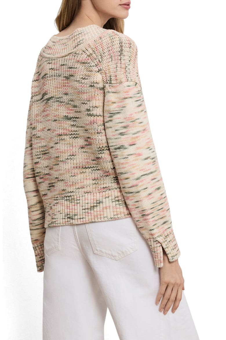 Anola Space Dye Cotton Sweater, Alternate, color, PETAL MULTI