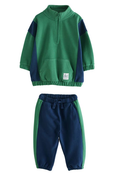 Kids
 Colorblock Half Zip Pullover 
Joggers Set (Toddler 
Little Kid)
