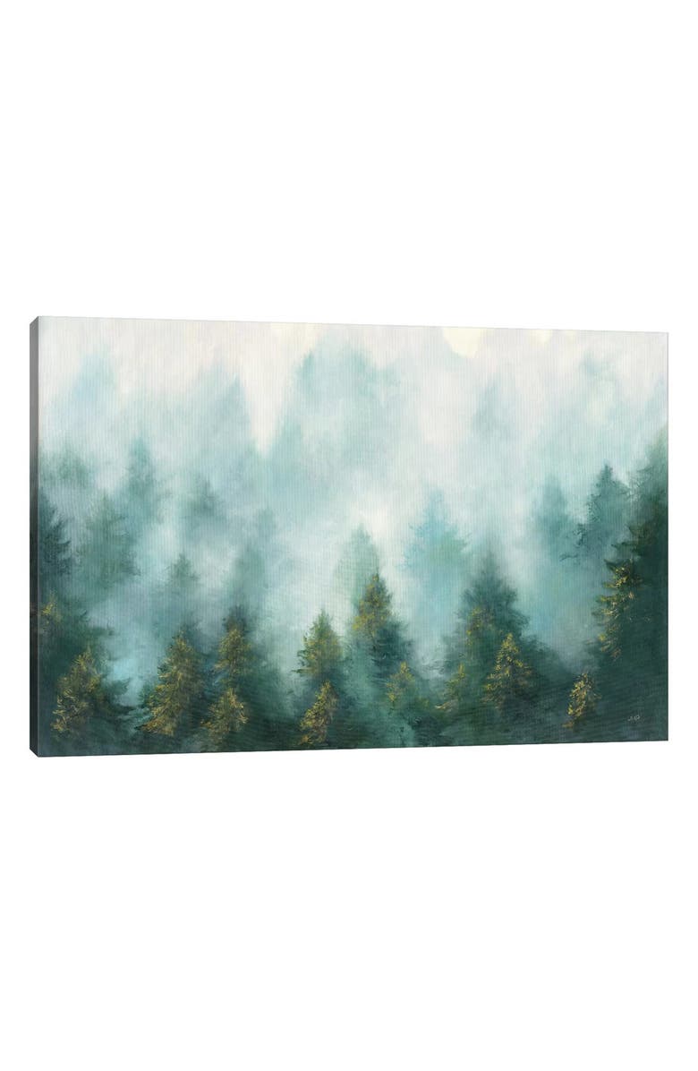 iCanvas Misty Forest by Julia Purinton Canvas Wall Art, Main, color, Misty Forest