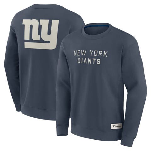 Men's Fanatics Navy New York Giants Elements Future Ground Lettering Pullover Sweatshirt