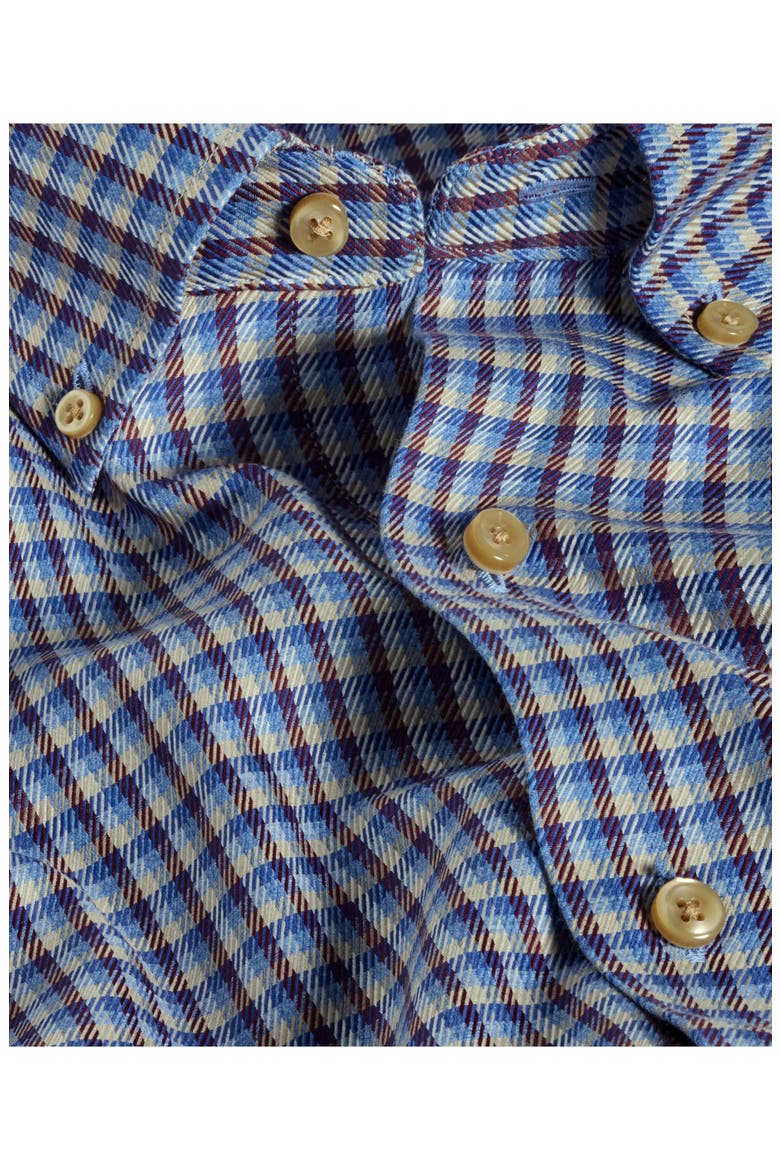 Mélange Check Sport Shirt, Alternate, color, BLUE/ MERLOT