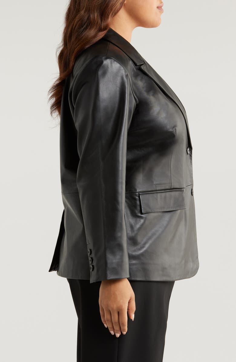 Nordstrom Leather Blazer, Alternate, color,