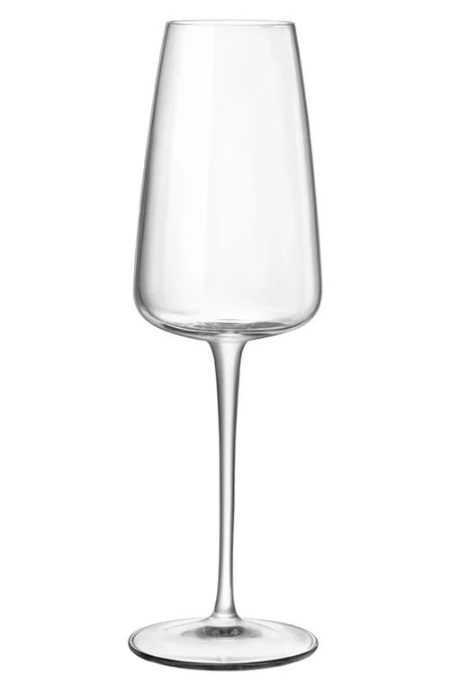 Luigi Bormioli Talismano Set Of 4 Prosecco Flutes In Transparent