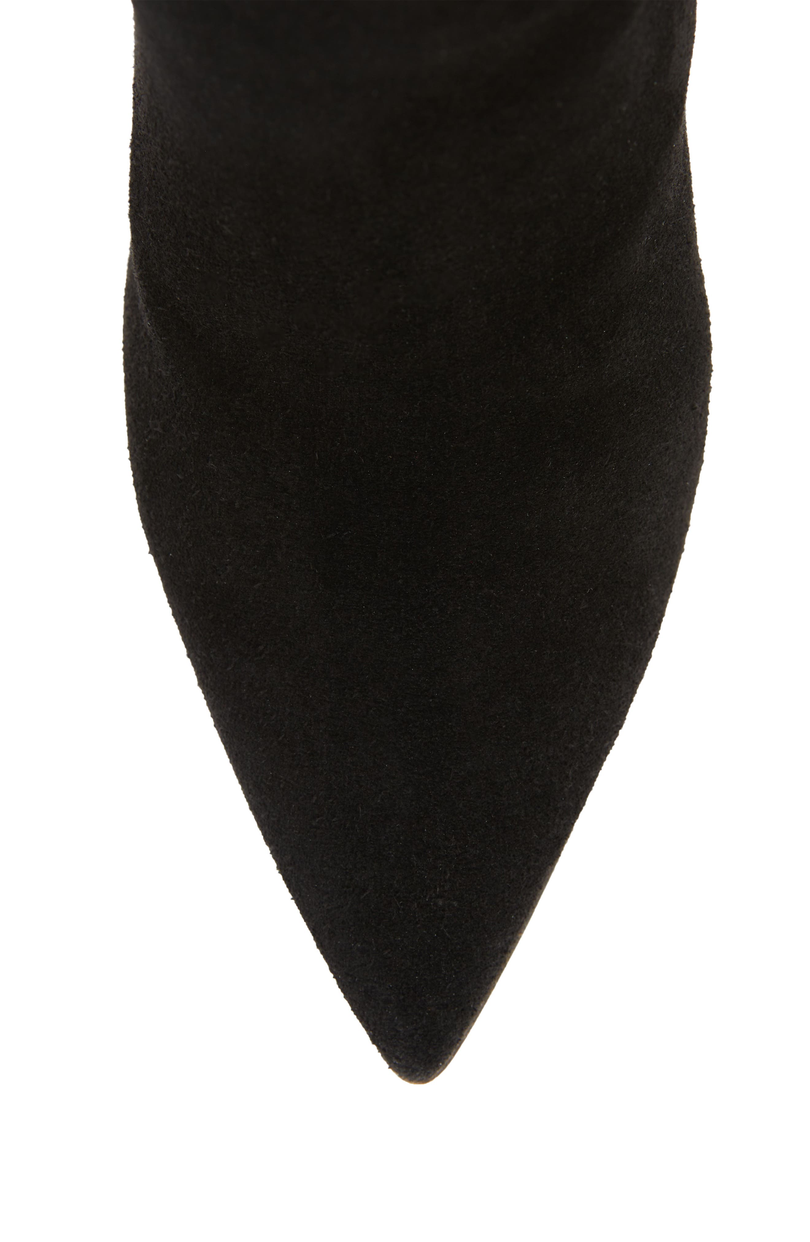 BEAUTIISOLES Lindsay Pointed Toe Knee High Boot, Alternate, color, Black Suede