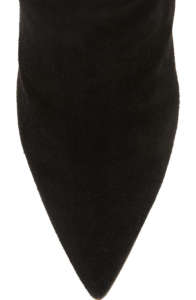 BEAUTIISOLES Lindsay Pointed Toe Knee High Boot, Alternate, color, Black Suede