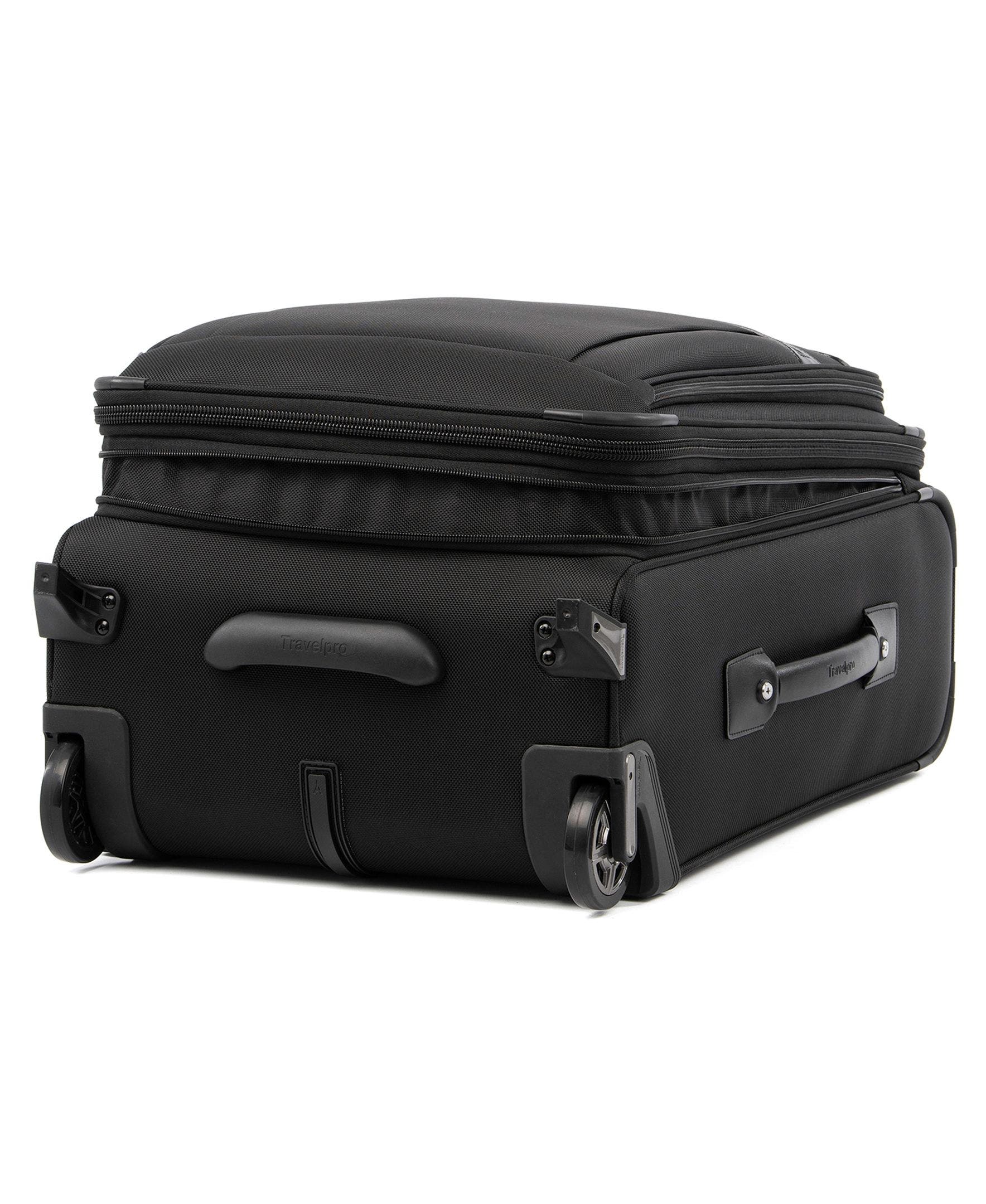 TRAVELPRO Platinum Elite Softside Expandable Carry-On 22-Inch  2 Wheel Upright Luggage, Alternate, color, Shadow Black
