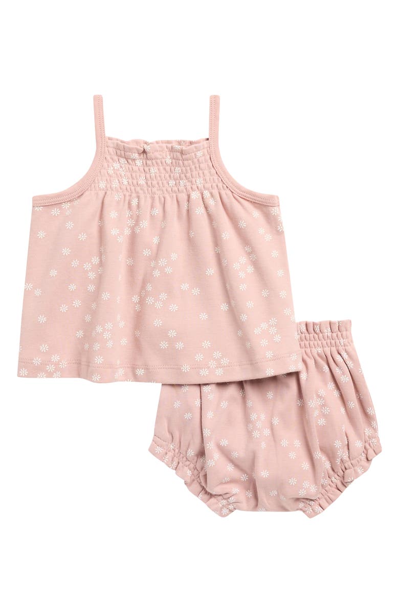 QUINCY MAE Smocked Tank & Bloomers Set, Alternate, color, Mauve