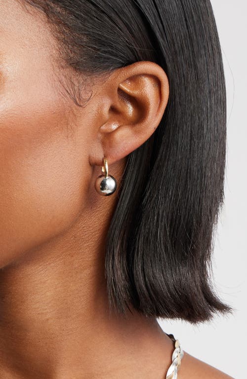 Nordstrom Orb Drop Huggie Hoop Earrings In Gold