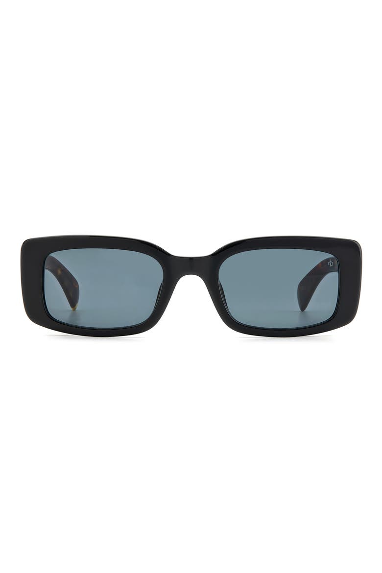 52mm Rectangular Sunglasses, Main, color, BLACK/ GREY