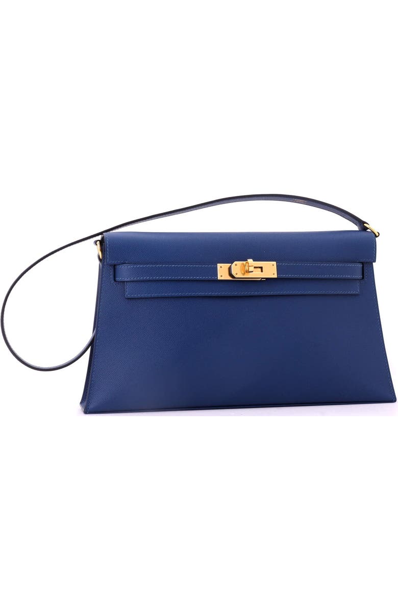 Pre-Owned Hermes Kelly Elan Shoulder Bag Madame, Alternate, color, Deep Blue
