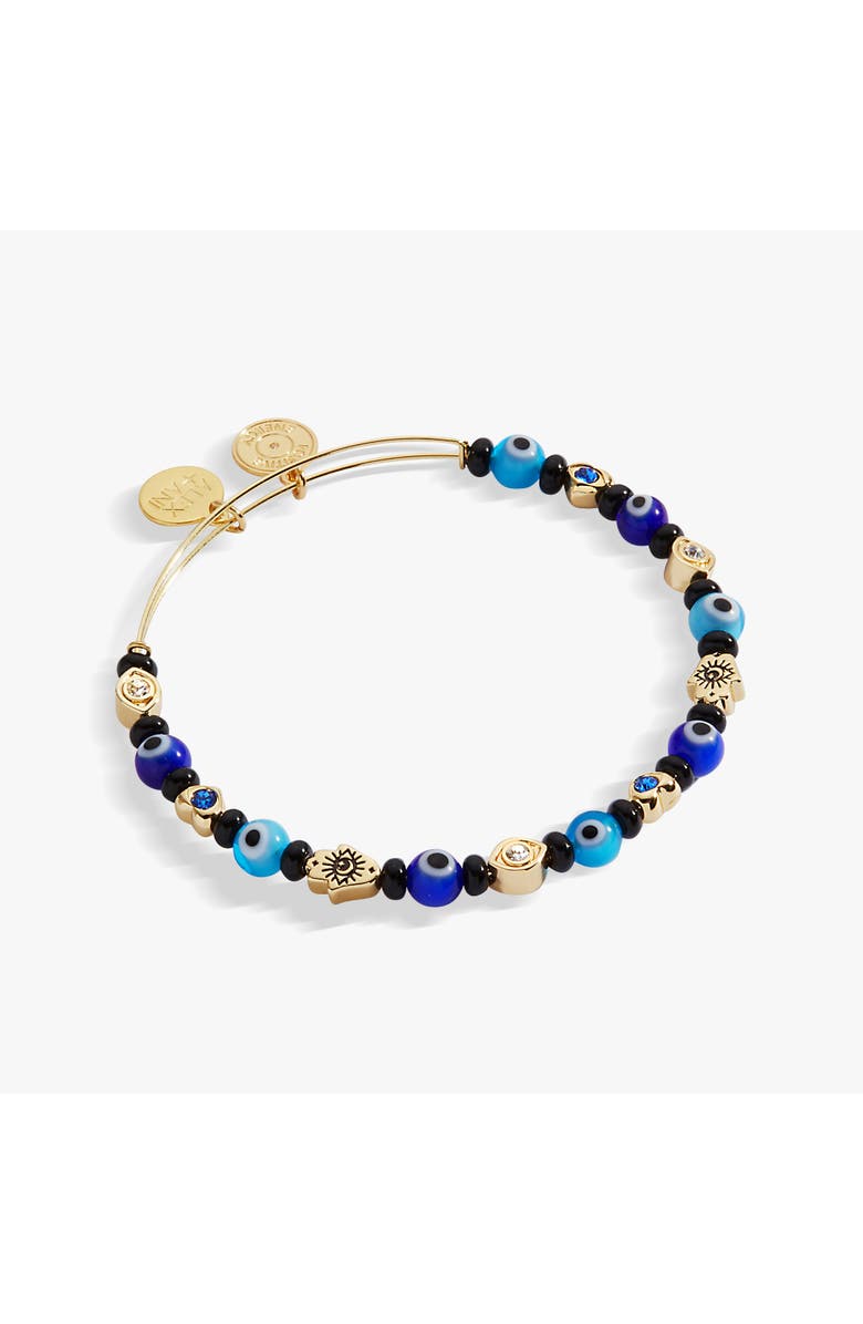 Alex and Ani Evil Eye Beaded Bangle Bracelet, Main, color,