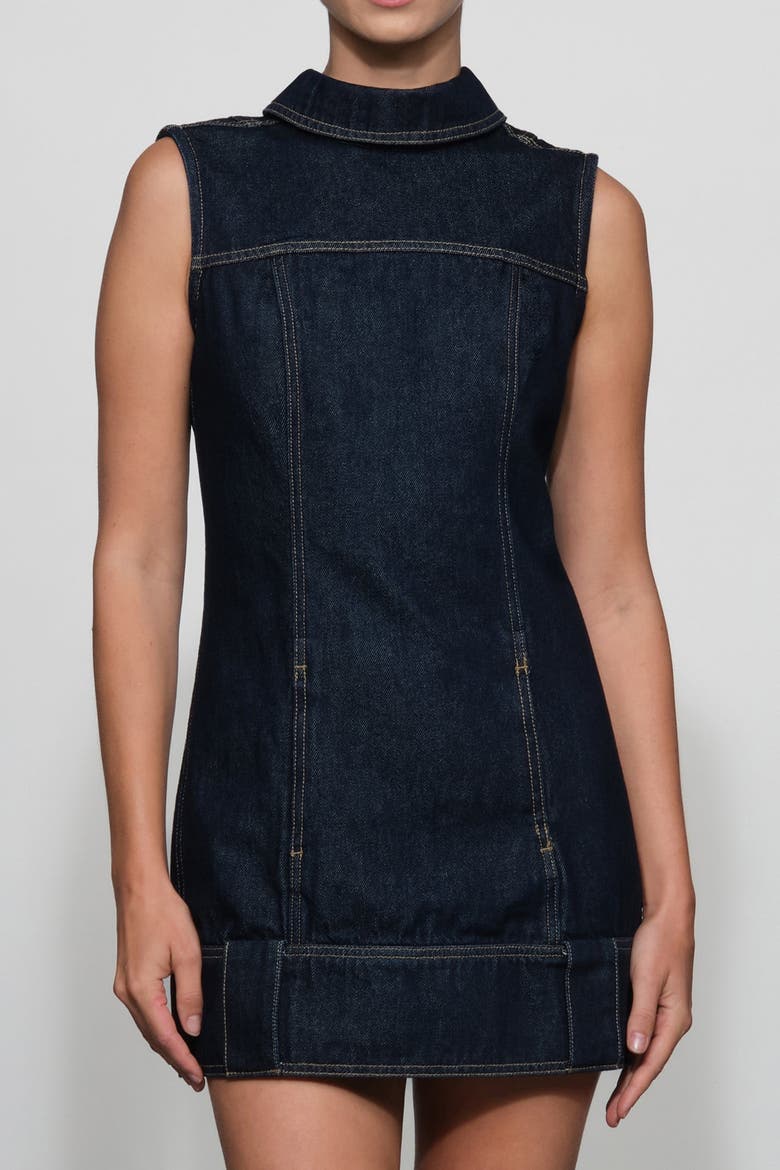 Winslow Denim Mini Dress, Alternate, color, Midnight
