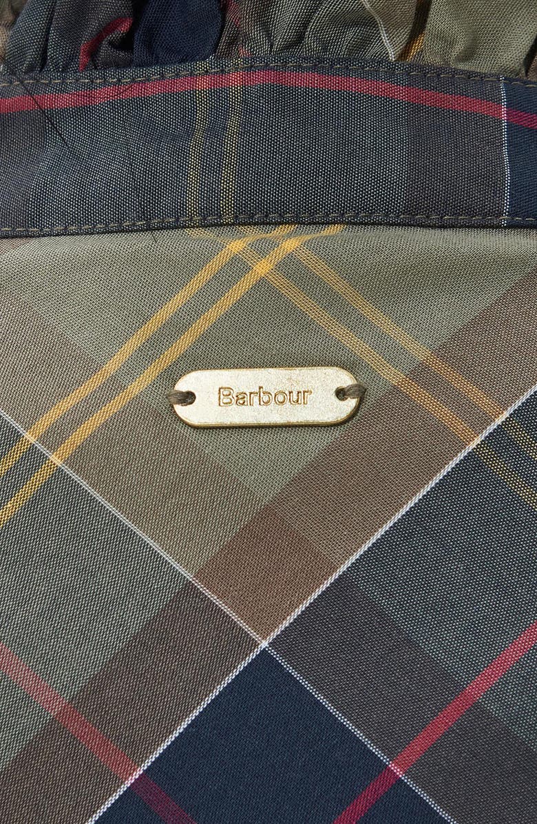 Barbour Holwick Plaid Ruffle Cotton Blouse, Alternate, color,