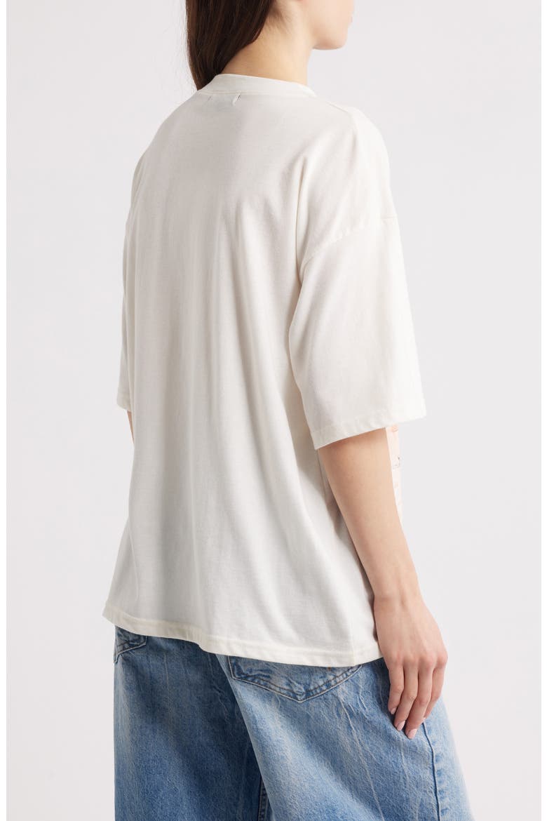 Positano V-Neck Graphic T-Shirt, Alternate, color, MARSHMALLOW