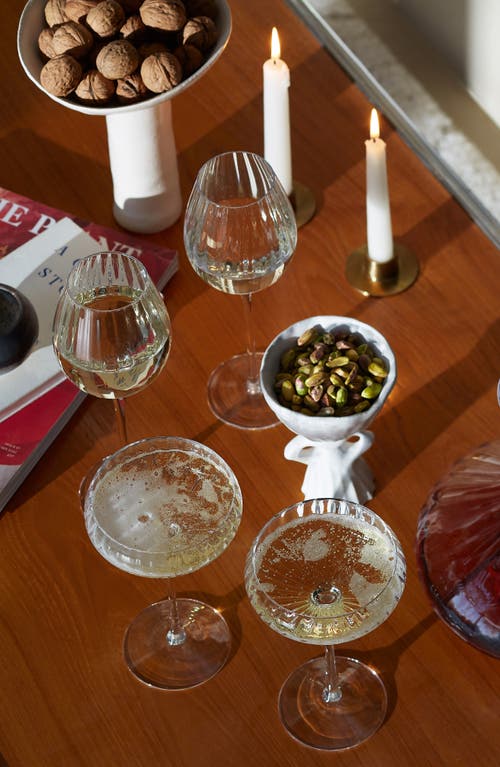 Lsa Auerlia Set Of 2 Champagne Saucers In Transparent