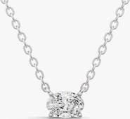 SEREIA OFFICIAL 14K Gold 1 ct Lab Grown Oval Shape Diamond Pendant