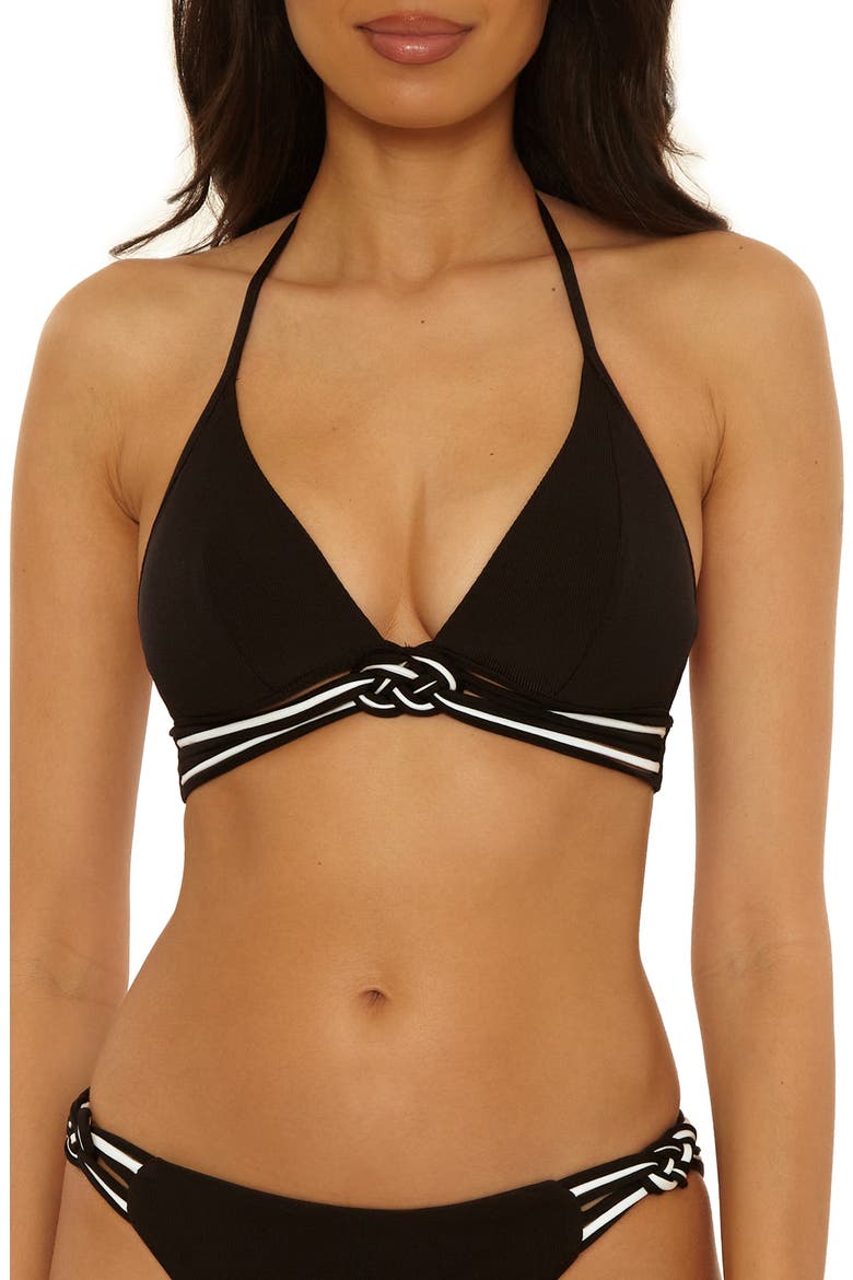 Triumph Triangle Bikini Top, Main, color, BLACK