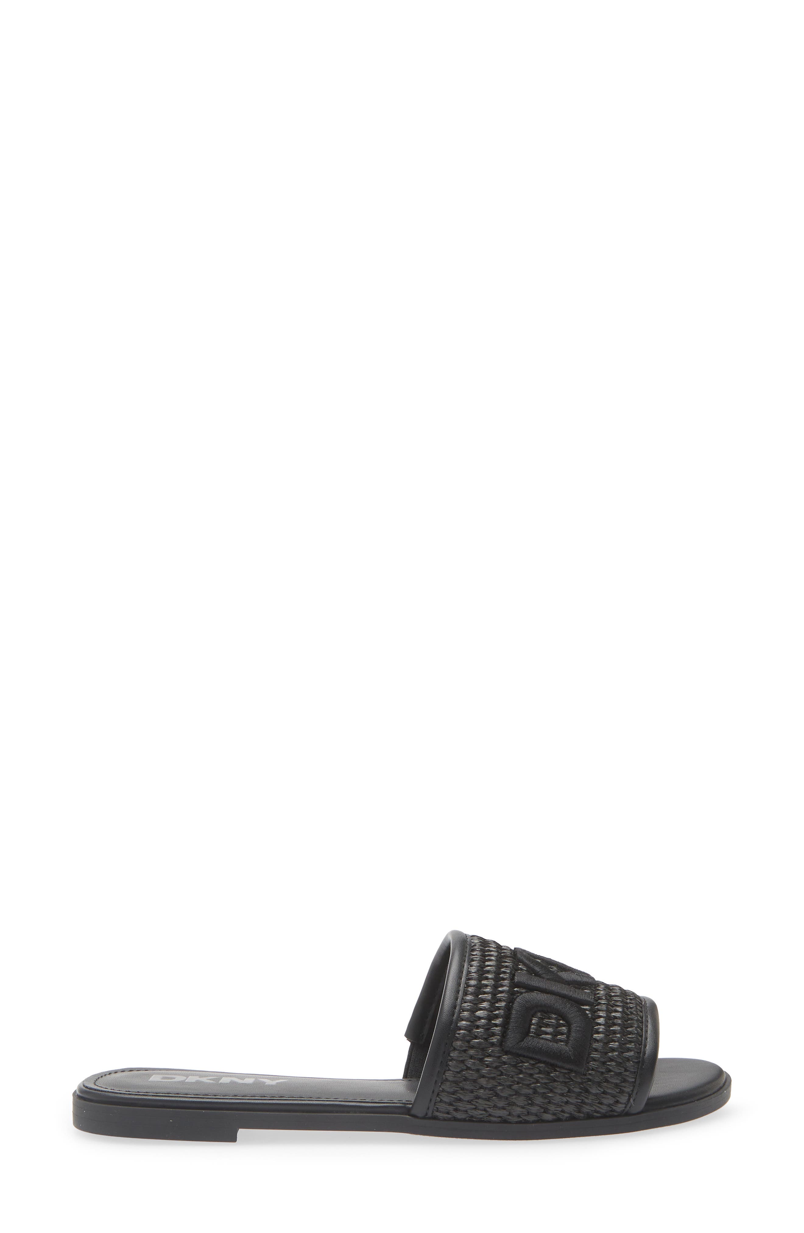 DKNY Winslet Slide Sandal - Wide Width, Alternate, color, Black