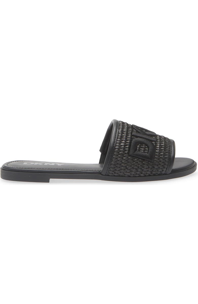DKNY Winslet Slide Sandal - Wide Width, Alternate, color, Black