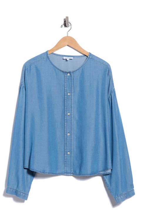 Tencel Lyocell Round Neck Top