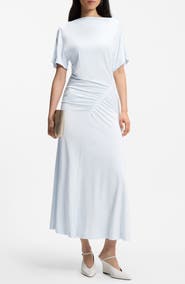 BOSS Ecaren Ruched Jersey Dress