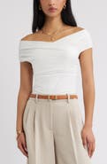 Open Edit Crossover Off the Shoulder Top