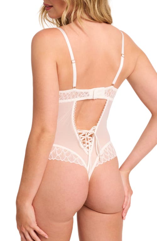 Montelle Intimates Lacy Teddy In Chantilly